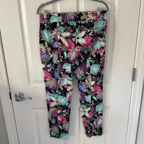 J. Crew Mercantile Floral Dress Ankle Pants - Size 6 - Picture 4 of 8